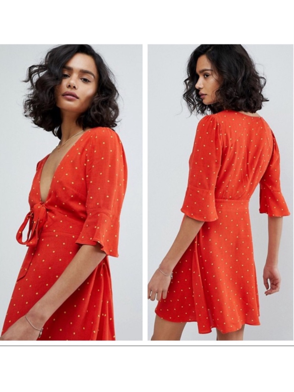 Free People dress "All Yours" mini dress polka dot